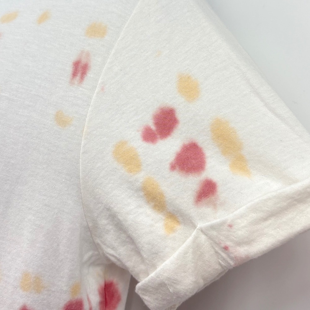 Faherty Tie Dye T Shirt Women S White Short Sleeve Peru - Picture 4 of 12